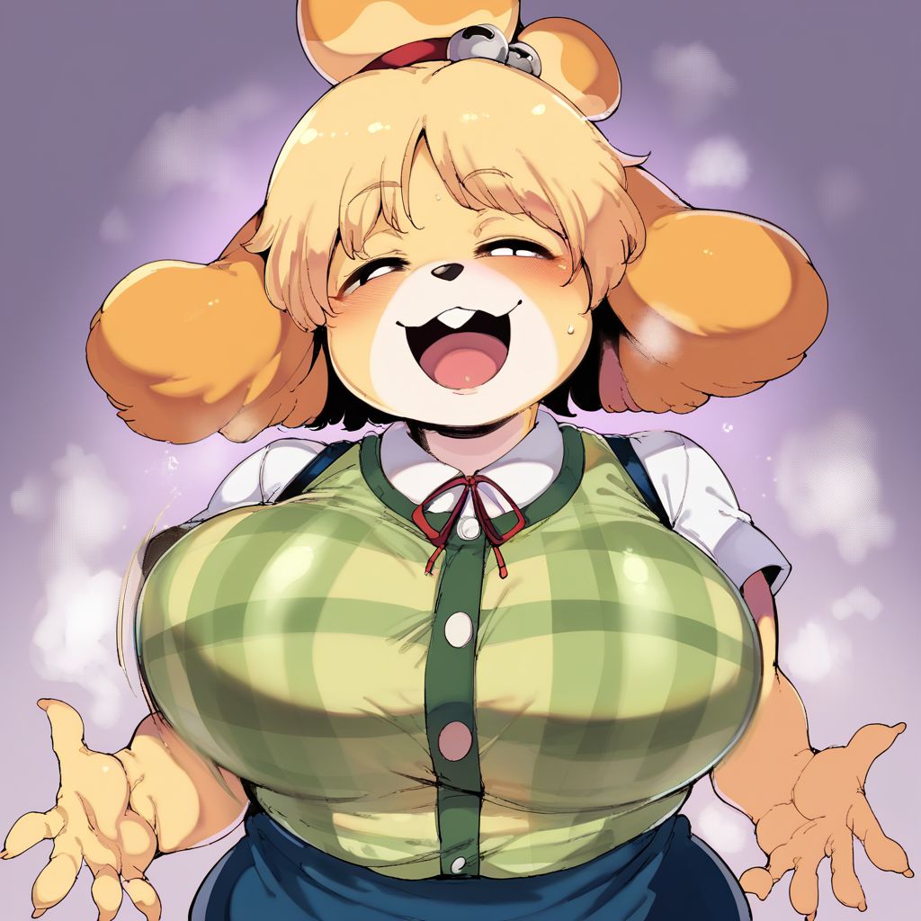 ai generated, animal crossing, animal print, anthro, anthro penetrated, areola, balls, big breasts, breasts, castle12, clothing, duo, faceless character, faceless male, facial markings, female, female penetrated, fur, furry, genitals, head markings, hi res, huge breasts, isabelle (animal crossing), legwear, male, male penetrating, male penetrating female, male/female, markings, nintendo, nipples, penetration, penile, penile penetration, penis, penis in pussy, pussy, sex, straight, thick thighs
