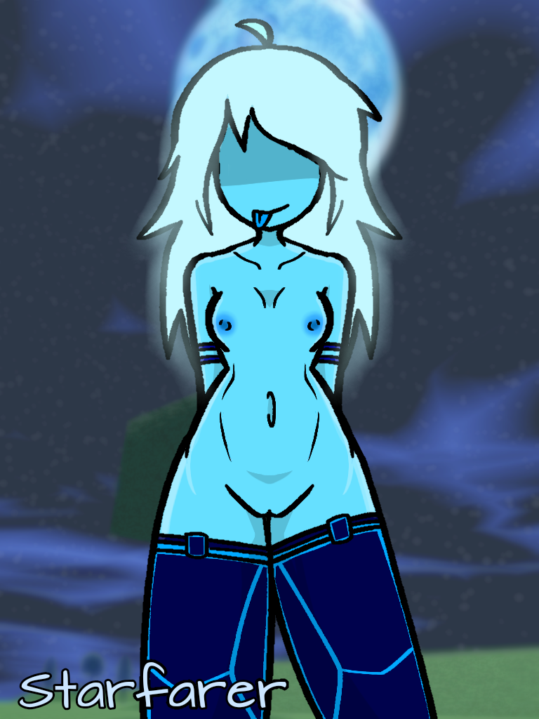 1girls alternate_version_available balanced_craft_wars blue_body character_name nude nyxwastaken roblox roblox_game robloxian self_upload small_breasts starfarer_(bcw) tagme teasing tongue_out