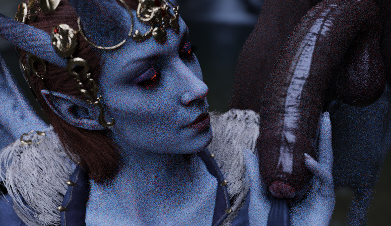 1boy 1boy1girl 1female 1girls 1male 1man 1woman 3d 3d_(artwork) 3d_model baldur's_gate baldur's_gate_3 big_penis blue-skinned_female blue_skin dark-skinned_male dark_skin dungeons_and_dragons faceless_male female female/male female_focus foreskin forgotten_realms holding_penis horns hung imminent_blowjob imminent_oral interracial leeterr looking_at_penis male male/female melanin mizora straight uncut uncut_penis unseen_male_face