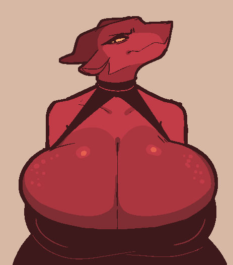 alpine_(ncs) anthro big_ass big_breasts big_butt breast_squish breasts breasts_out dat_ass dragon dress earrings furry milf necklace scalie scraper_city tagme welwraith