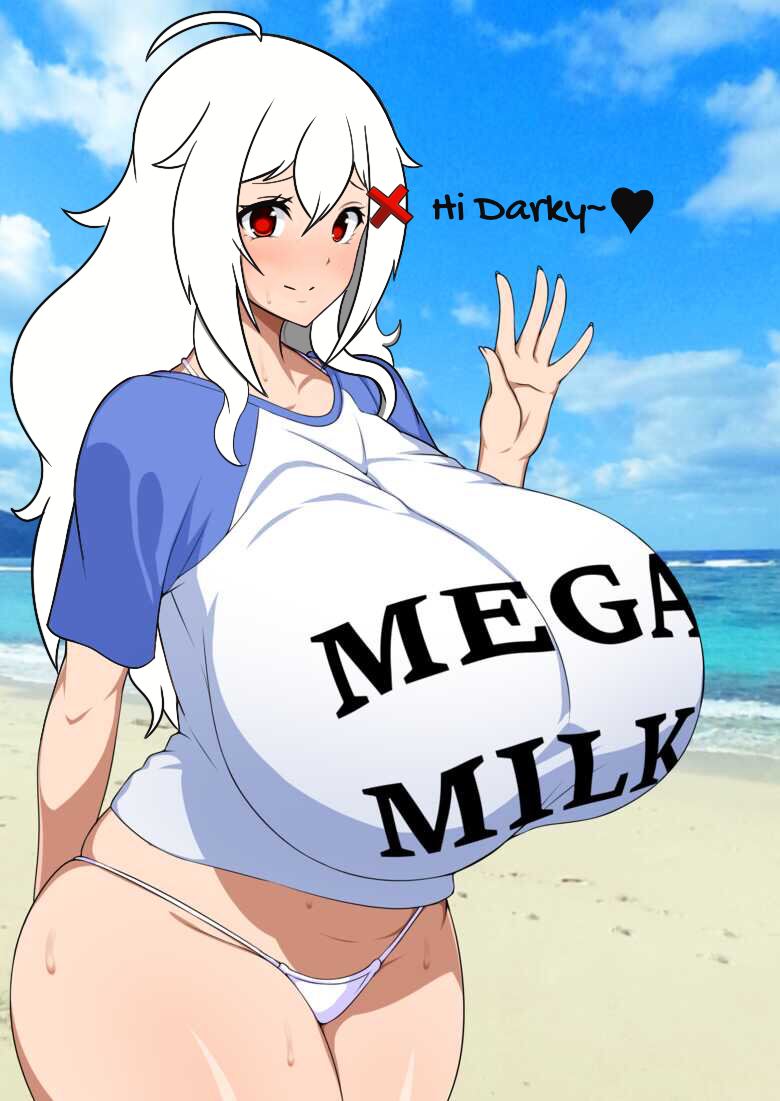 1girls beach big_breasts breasts busty cojonudo danos_migajas_darkrai eriskrai erispheria erispheria_cow female female_only goddess hourglass_figure large_breasts long_hair looking_at_viewer massive_breasts massive_hips mega_milk panties que_bien_come_darkraimola red_eyes smile twitch virtual_youtuber voluptuous voluptuous_female vtuber white_hair youtube youtube_hispanic