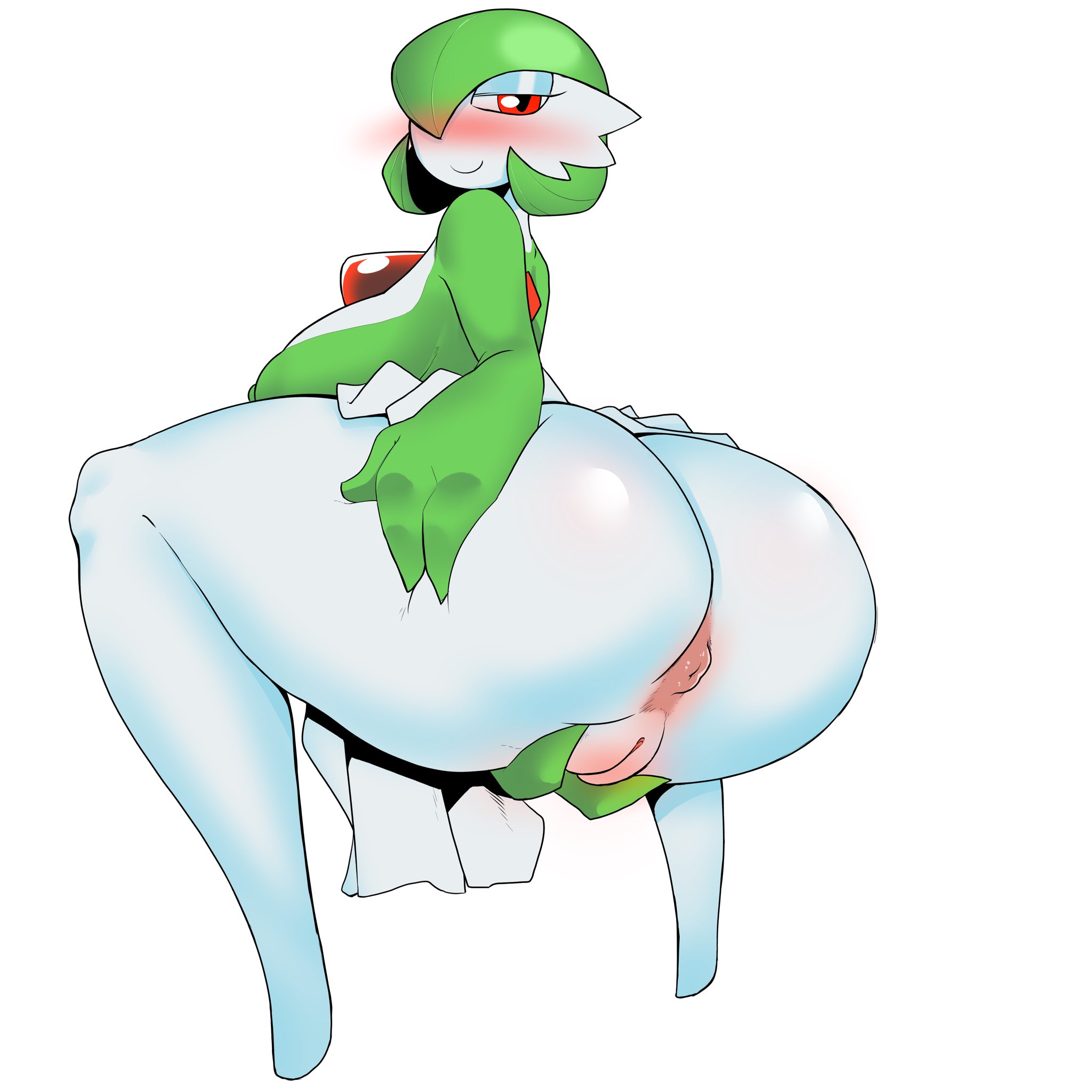1girls, anus, anus focus, ass, ass bigger than head, big anus, breasts, female, female gardevoir, female only, gardevoir, generation 3 pokemon, huge ass, humanoid, nintendo, pokémon (species), pokemon, pokemon (species), pokemon rse, pussy, red eyes, shark-py, solo, thighs