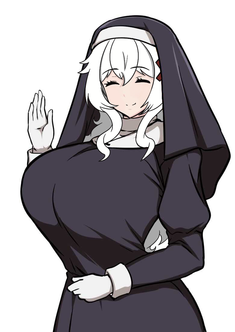 1girls big_breasts breasts busty closed_eyes cojonudo danos_migajas_darkrai erispheria female goddess hair_ornament large_breasts long_hair massive_breasts nun nun_outfit que_bien_come_darkraimola smile thick_thighs twitch virtual_youtuber vtuber white_hair wide_hips youtube youtube_hispanic