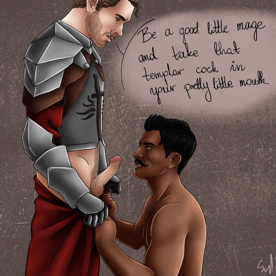 2boys armor artist_signature bara beard_stubble biceps blonde_hair clothed cullen_rutherford dark-skinned_male dark_hair dark_skin dorian_pavus dragon_age dragon_age_inquisition duo erect_penis erection facial_hair gay gay_male gay_sex human imminent_blowjob imminent_fellatio imminent_oral imminent_sex light_skin light_skinned_male look looking_at_another looking_at_partner looking_down looking_up mage male male/male male_only male_pubic_hair muscles muscular muscular_male mustache nipples on_knees pants_down pecs penis pubic_hair rudeandgingerechelon sex shirtless smile smiling straight_male stubble video_games yaoi