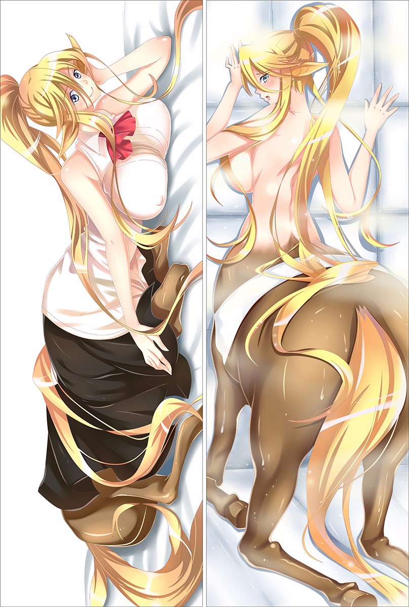 animal ears, animal tail, breasts, centaur, centauress, centorea shianus, dakimakura, equid taur, female, monster girl, monster musume no iru nichijou, solo, tagme, taur