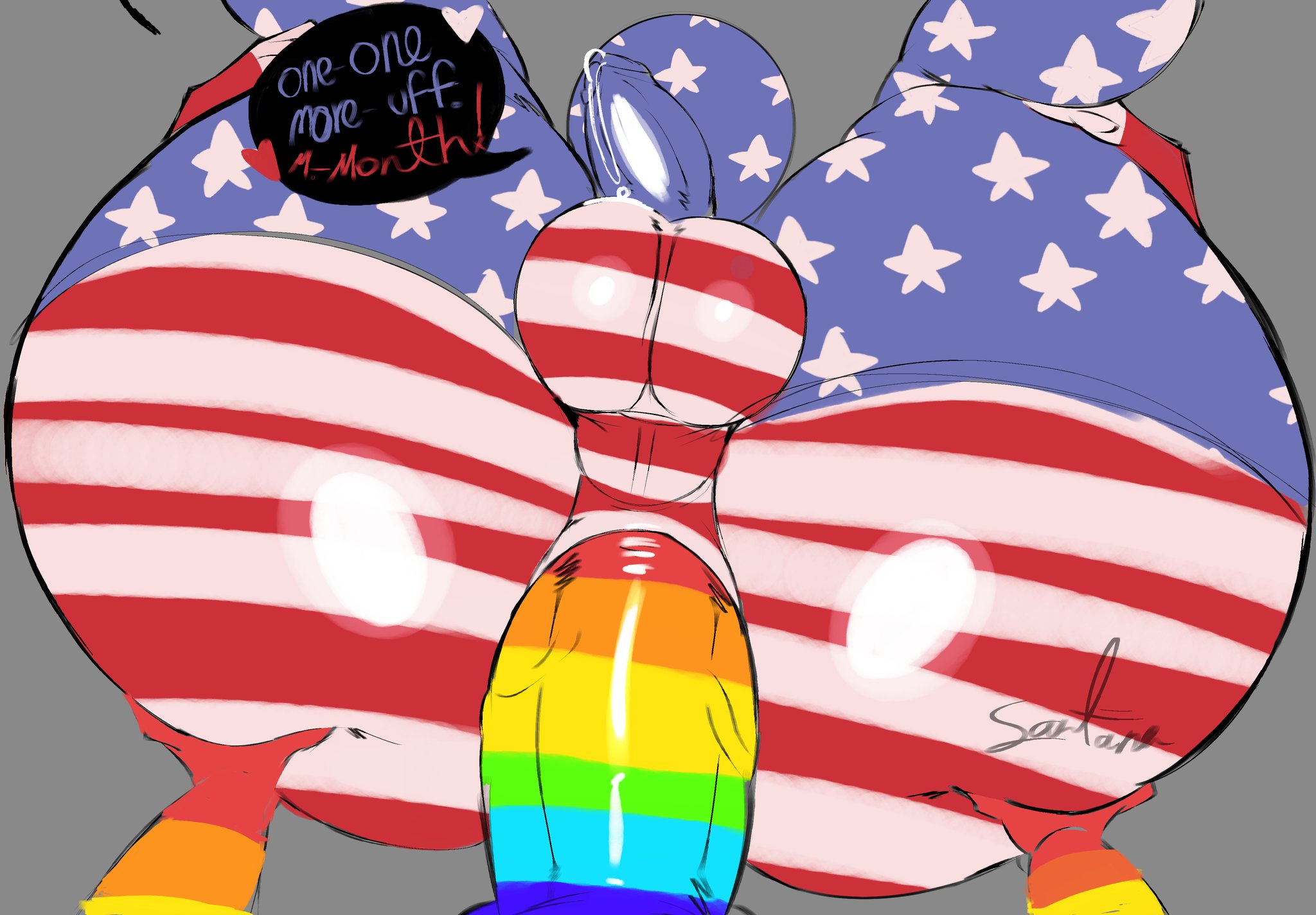 2boys, america (countryhumans), american, anal, countryhumans, freeposers, gay, gay sex, male only, penis, penis size difference, personification, pride, pride color clothing, pride color flag, pride colors, pride month, united states, united states of america, united states of america (countryhumans)