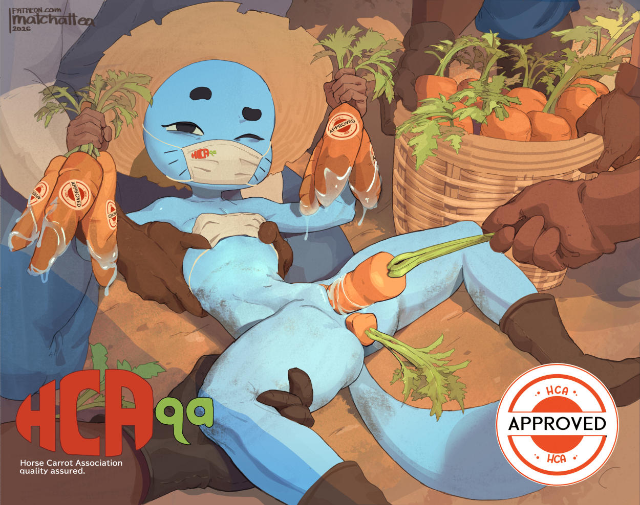 1female, 2d, 2d (artwork), anal insertion, anal penetration, blue body, blue fur, boots, bra, carrot, cartoon network, cat tail, cheating, cheating female, cheating wife, comic, digital drawing (artwork), dirty, domestic cat, double penetration, enjoying, enjoying sex, face mask, farm, farm girl, farmgirl, female, female focus, female penetrated, gangbang, group, holding, holding breast, horny female, juice, juicy pussy, lube, lube on dildo, masked female, matchattea, matchattea nicole, mature female, mother, multiple insertions, multiple males, netorare, nicole watterson, parent, petite, petite body, petite female, pull out, pussy juice, pussy juice drip, pussy lips, sex toy, small breasts, spread legs, spreading, studio soi, the amazing world of gumball, wet female, wet pussy, wide hips, wide thighs