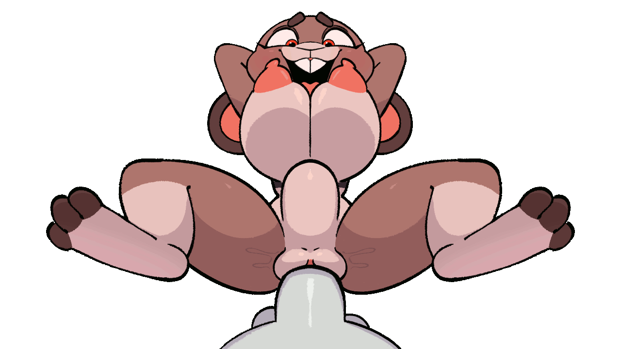ahe gao, animated, anthro, arms behind back, arms behind head, arms up, ass, balls, beat banger, big ass, big balls, big breasts, big butt, big nipples, big penis, breasts, breasts out, brown body, brown fur, bunfan games, bunny, bunny girl, elaine claire, feet up, female, furry, komdog, komponi, lagomorph, lagomorph humanoid, legs apart, legs spread, legs up, male, penis, pussy, rabbit, vaginal penetration, vaginal sex, white body, white fur