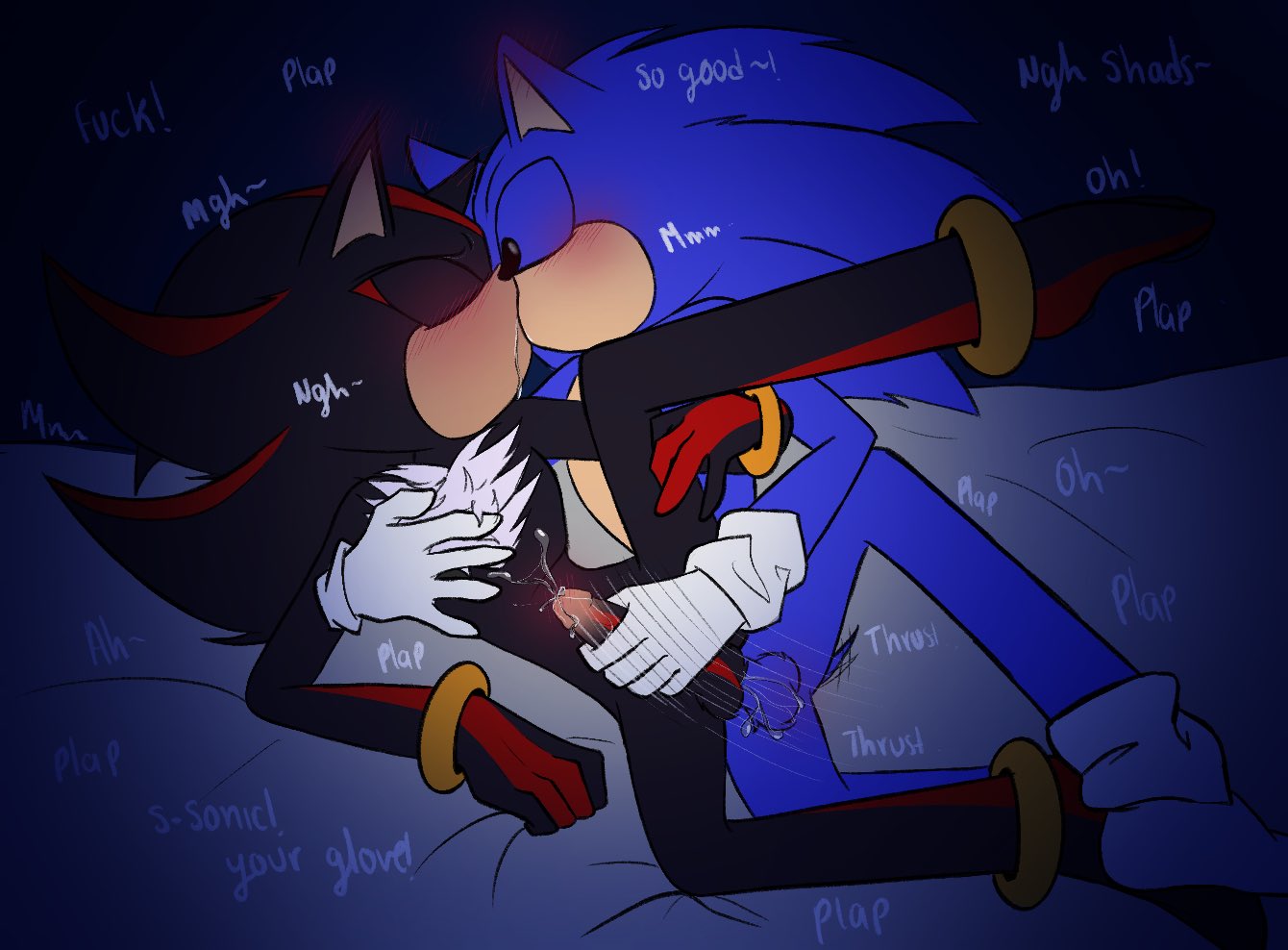 anal anthro balls bodily_fluids drooling duo genitals handjob kissing male male/male penile penis reach_around saliva sega sex shadow_the_hedgehog sonic_(series) sonic_the_hedgehog sonic_the_hedgehog_(series) zoley