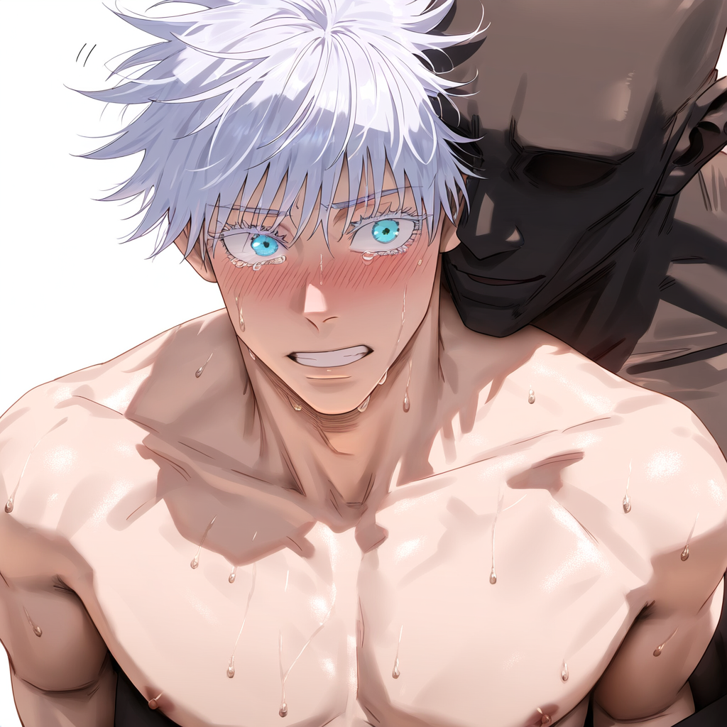 Rule 34 Dev - 1boy 2boys ai_generated blush crying dark-skinned_male forced...