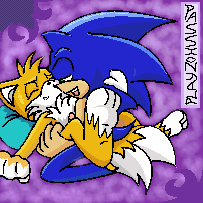 anthro barefoot canine fox fur furry_ears hedgehog interspecies male male_only mammal multiple_males nude penis pointy_ears purple_background sega sex sonic_(series) sonic_the_hedgehog sonic_the_hedgehog_(series) sonic_the_hedgehog_2 straight_hair tail tails yaoi