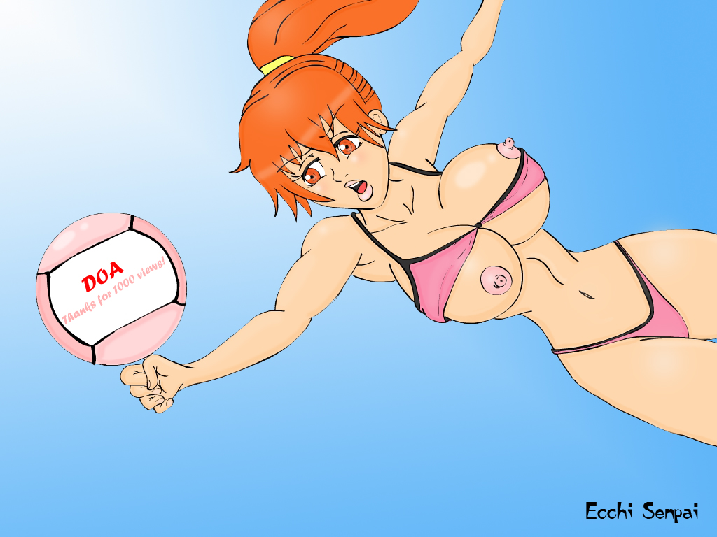 big_breasts bounce bouncing_breasts breasts color dead_or_alive dead_or_alive_xtreme_beach_volleyball ecchisenpai female human human_only kasumi_(doa) large_breasts