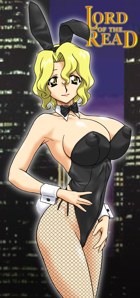 1girls areola_slip areolae armpits bare_shoulders blonde_hair bow bowtie breasts bunny_ear bunnysuit city cleavage clothing erect_nipples erect_nipples_under_clothes female fishnet_pantyhose fishnets graf_zeppelin hairband hand_on_hip highleg hips large_breasts lipstick makeup michelle_cheung night night_sky no_bra pantyhose read_or_die short_hair sideboob sky smile solo standing ta152_(graf_zeppelin) thighs wavy_hair wrist_cuffs yellow_eyes