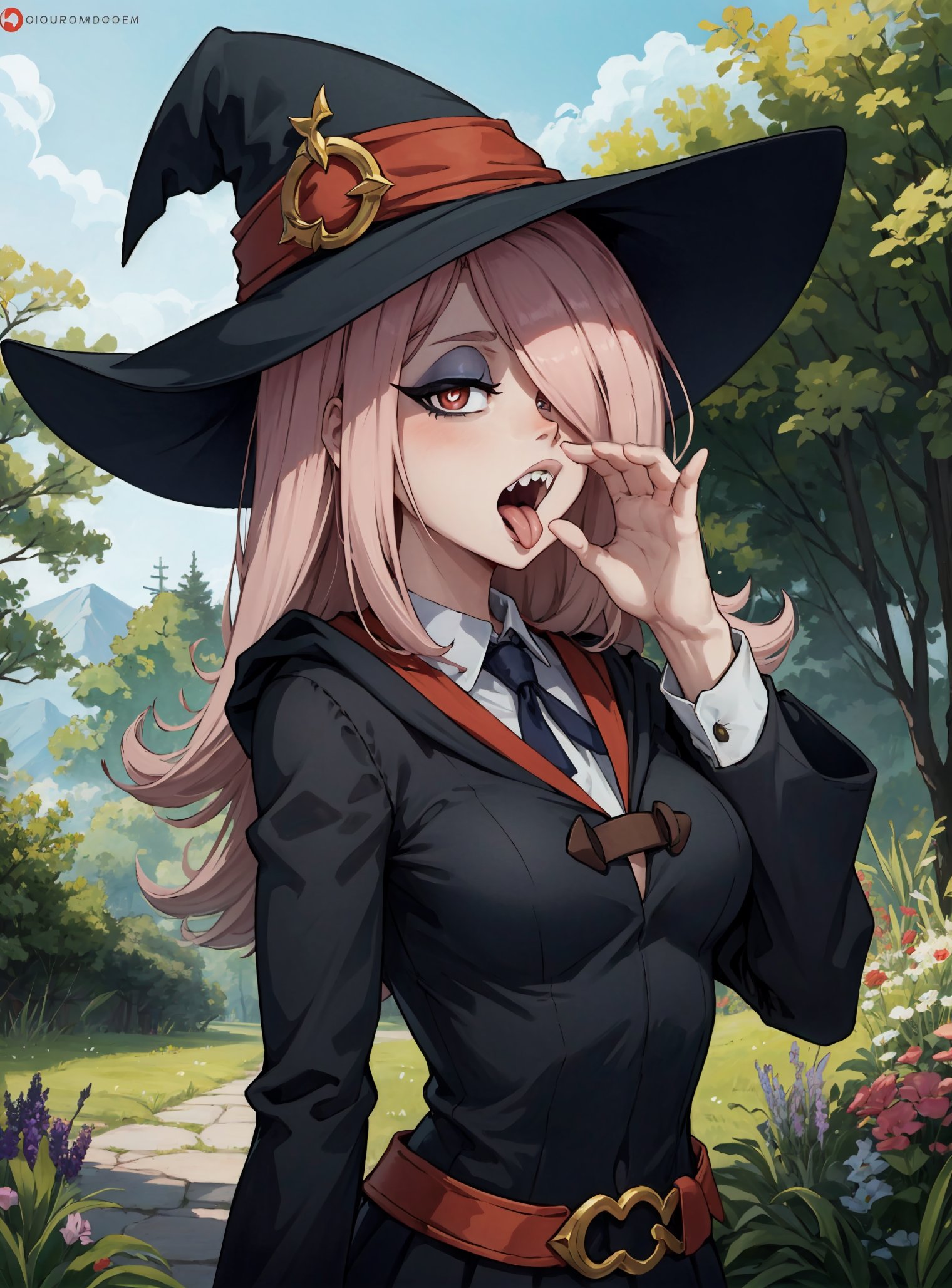 ai generated, female, little witch academia, looking at viewer, makimass ai, sucy manbavaran