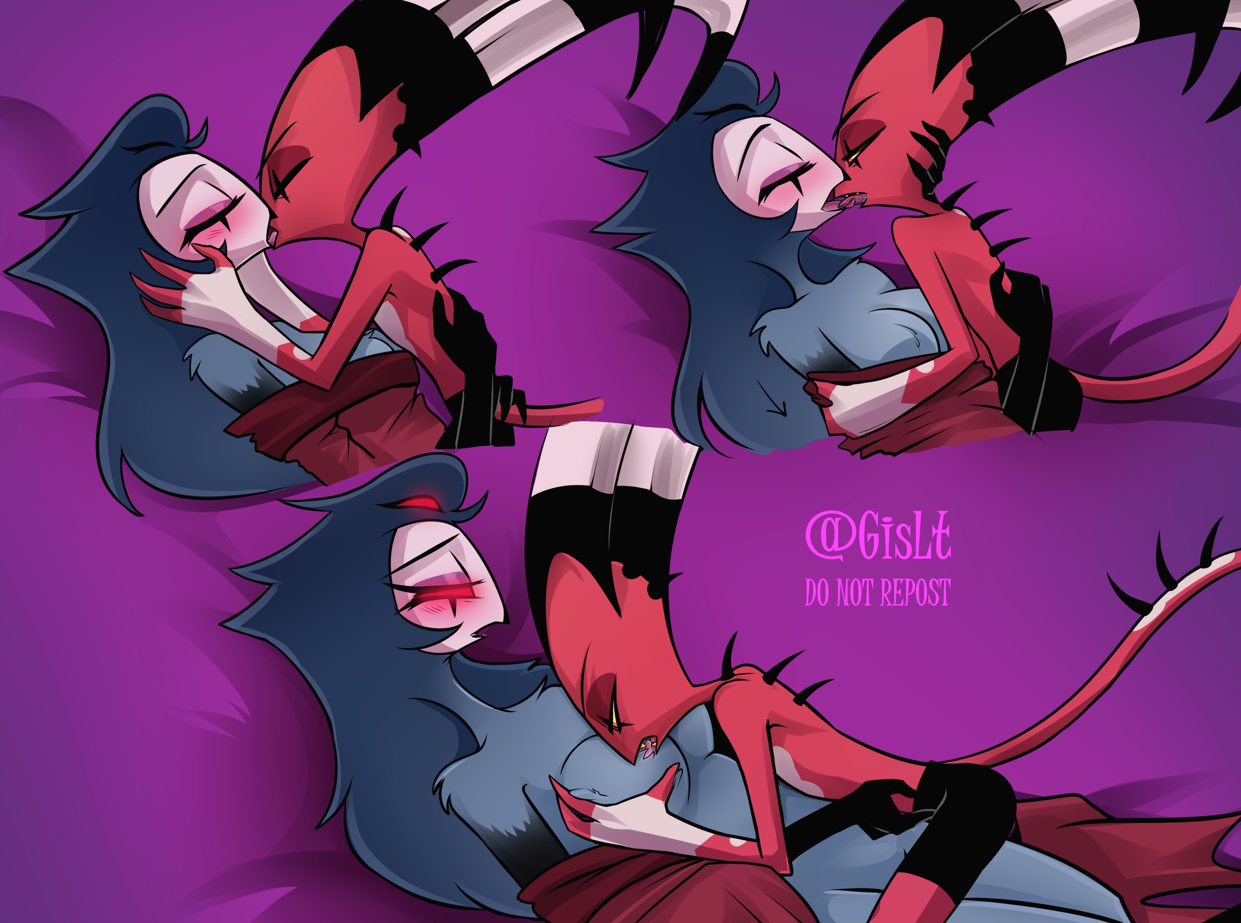 1boy, 1girls, anthro, anthro on anthro, big breasts, blitzo (helluva boss), blue feathers, blush, breast sucking, breasts, cheating, classy, classy female, demon, demon girl, duo, female, female stolas, furry, genderswap, genderswap (mtf), gislt, hair, helluva boss, horns, interspecies, kissing, male, male/female, mature female, milf, mtf transformation, nipples, nude, open mouth, owl, owl demon, partially clothed, pleasure face, red body, rich, rich female, rule 63, sex, stolas (helluva boss), straight, straight sex, tail, thick thighs, tongue, tongue out, transformation, wealthy, wealthy female