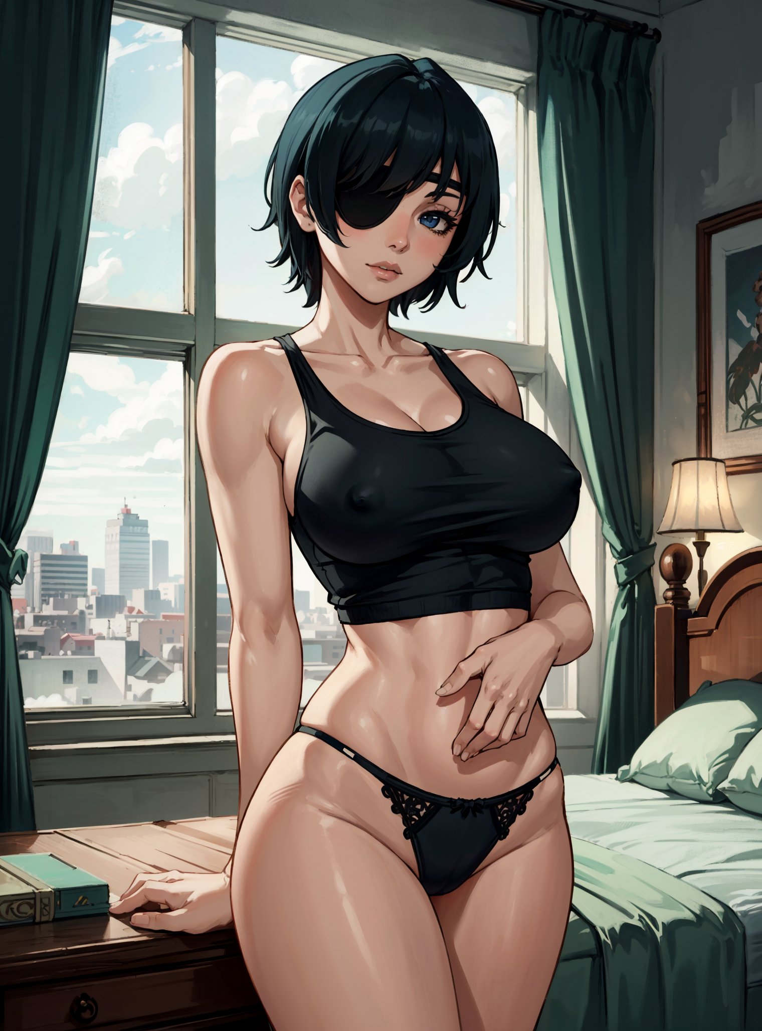 ai generated, chainsaw man, female, himeno (chainsaw man), looking at viewer, makimass ai