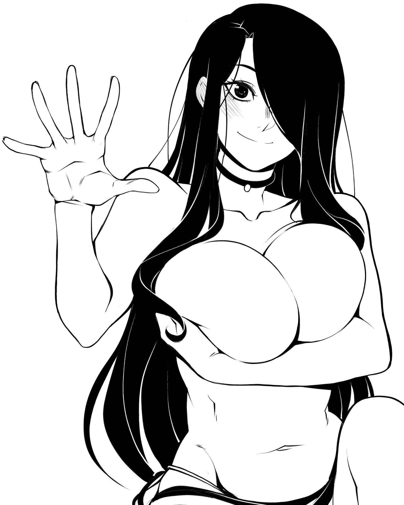 1girls, big ass, big breasts, breasts, curvaceous, curvy, curvy figure, dark hair, digital media (artwork), female, hair over one eye, hips, hourglass figure, huge ass, huge breasts, kize art, large ass, large breasts, legs, long hair, mature, mature female, nila (telepurte), slim waist, thick, thick hips, thick legs, thick thighs, thighs, voluptuous, waist, wide hips