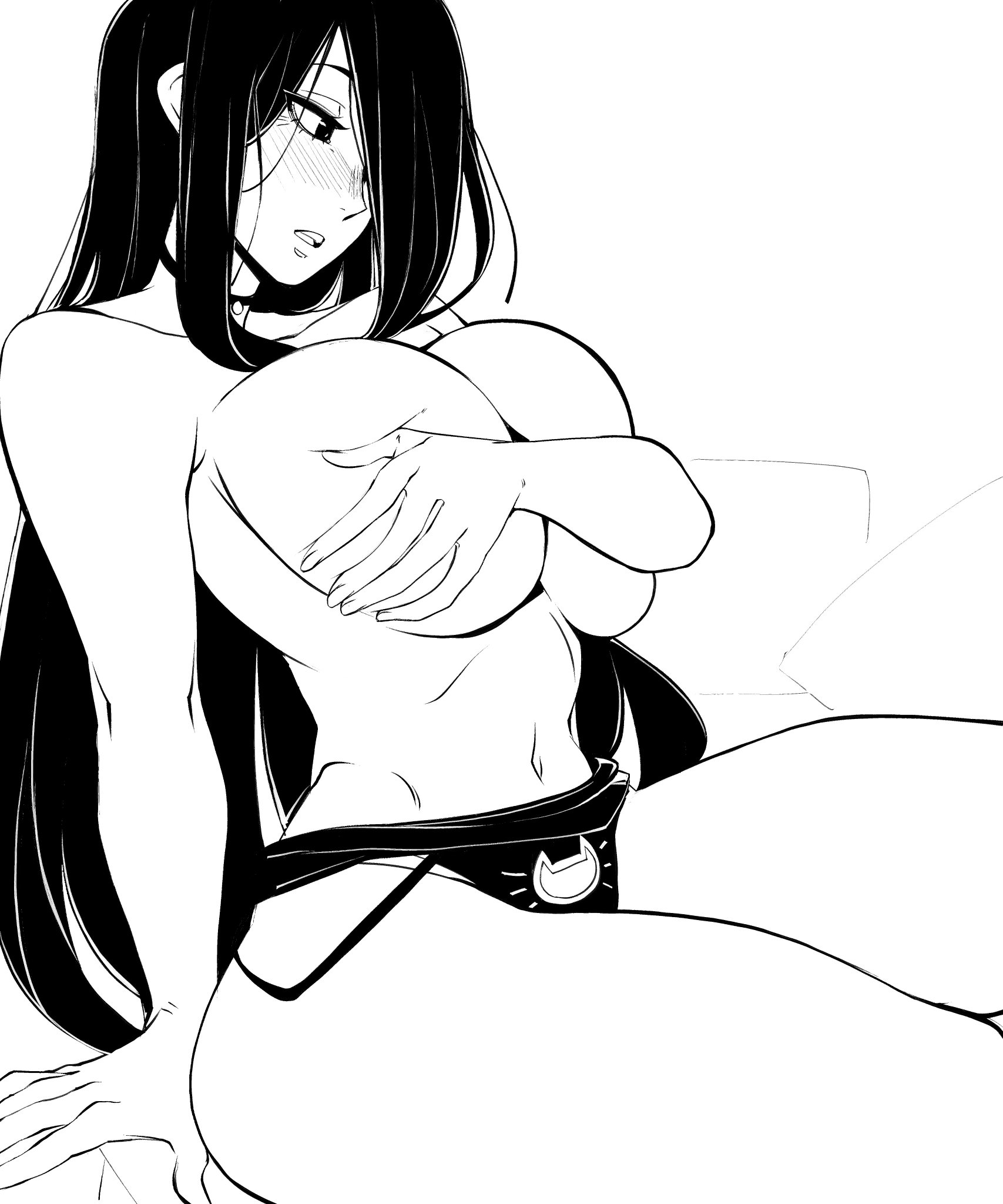 1girls, big ass, big breasts, breasts, curvaceous, curvy, curvy figure, dark hair, digital media (artwork), female, hair over one eye, hips, hourglass figure, huge ass, huge breasts, kize art, large ass, large breasts, legs, long hair, mature, mature female, nila (telepurte), slim waist, thick, thick hips, thick legs, thick thighs, thighs, voluptuous, waist, wide hips