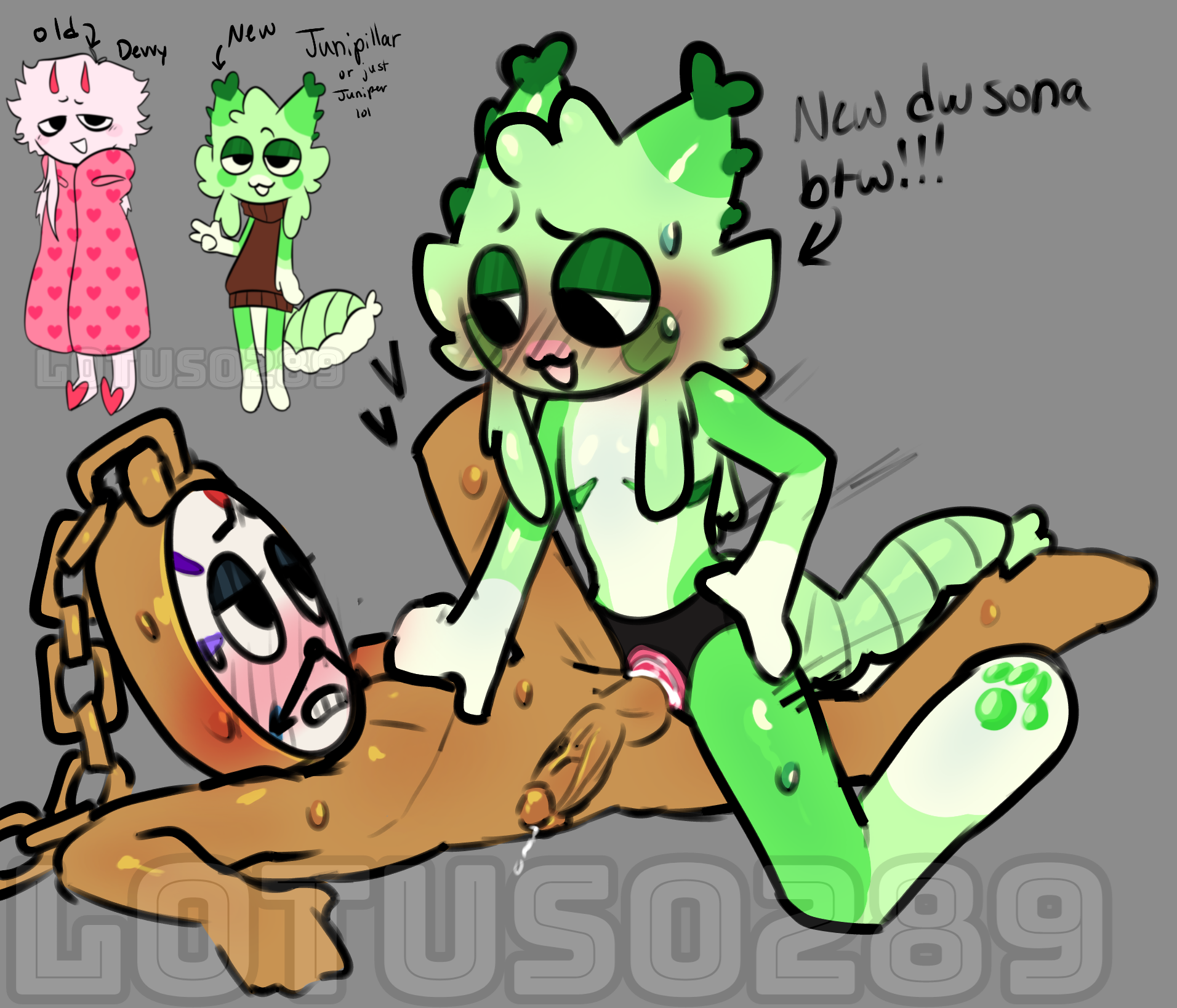 caterpillar, cuntboy, dandy's world, dandys world, dandys world oc, dyle (dandy's world), intersex, lotus0289, ocxcanon, pegging, self insert, strap-on, strapon, tagme, yumeshipping
