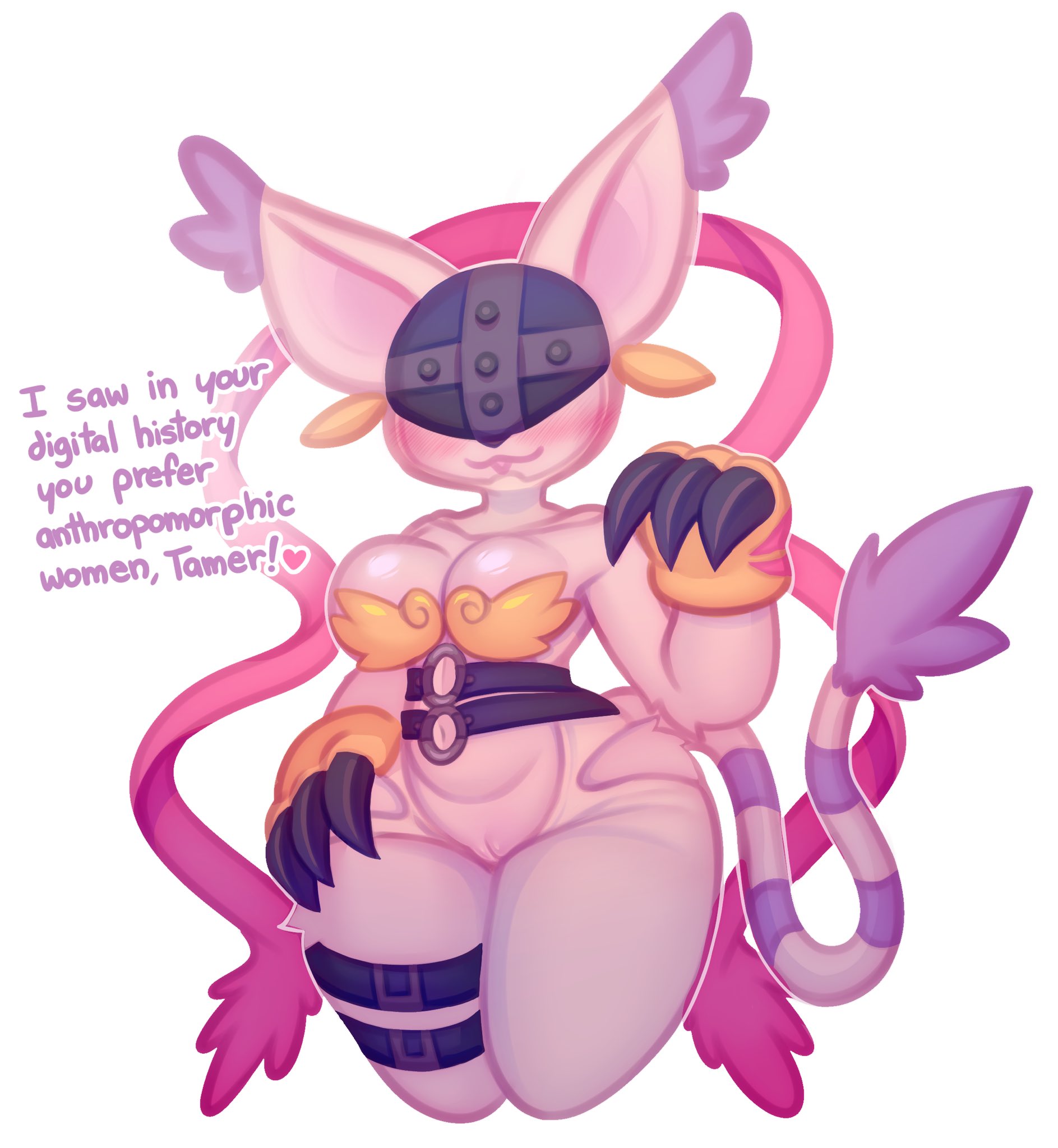 1girls, 3 toes, angewomon (cosplay), animal ears, bandai namco, blush, breasts, cameltoe, clawed fingers, cosplay, dialogue, digimon, digimon (species), english text, feline, female, female only, gatomon, helmet, hi res, looking at viewer, raikissu, solo, tail, thick thighs, thigh belt, thigh strap, white background