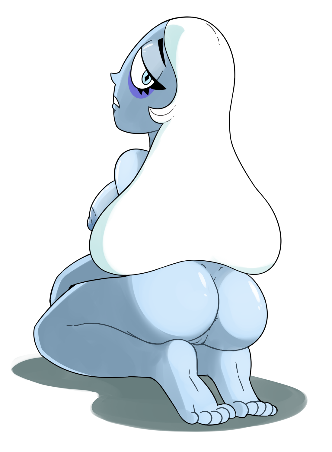 ass, blue diamond (steven universe), diamond authority, female, gem (species), pussy, steven universe, tagme, vagina