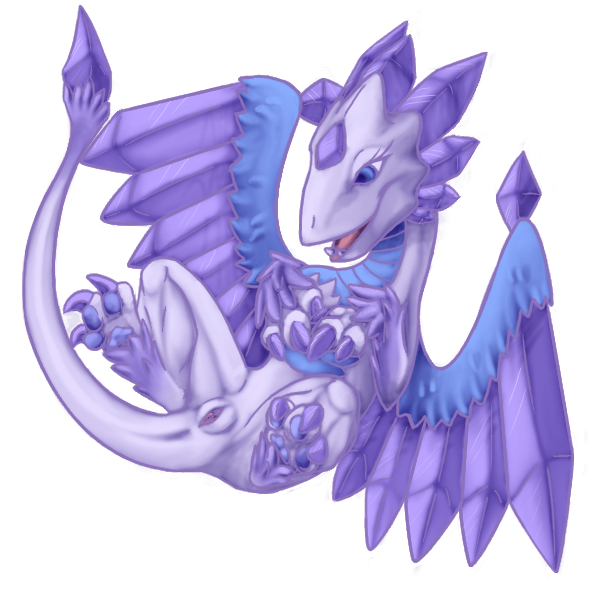 blue_eyes claws crystal crystals dragon dragon_tail eyelashes female flashwing happy legs_up lizard lying nude presenting purple_pussy pussy reptile scalie simple_background skylanders smile solo unknown_artist wing_boner wings