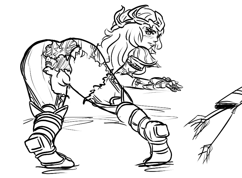 1girls artemis_(smite) ashur bent_over black_and_white blush european_mythology goddess greek_mythology hi-rez_studios line_art looking_at_viewer looking_back mythology no_color pussy ripped_clothing smite solo thick_thighs