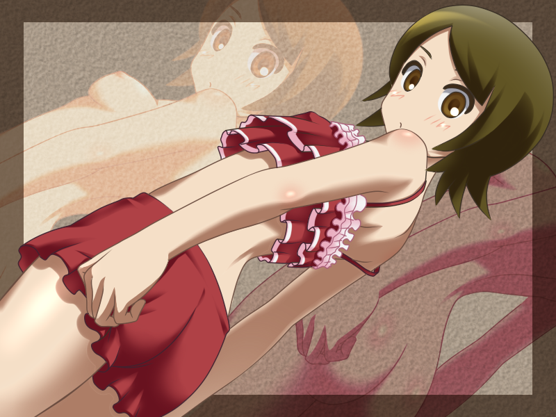 brown_eyes brown_hair hitou_nami nipples nude sayonara_zetsubou_sensei