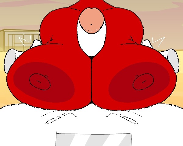 beat banger, breasts, female, head out of frame, po (slendytubbies), slendytubbies, slendytubbies 3, tagme, toriel beat banger