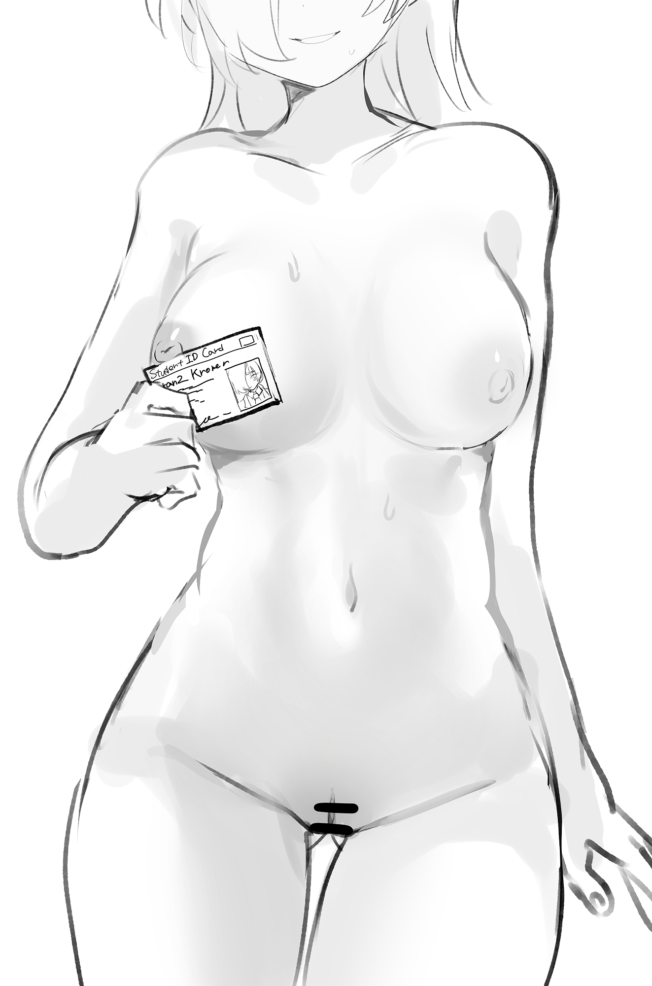 casual, female, human, id card, kromer (limbus company), limbus company, migishita, pale skin, project moon, tagme
