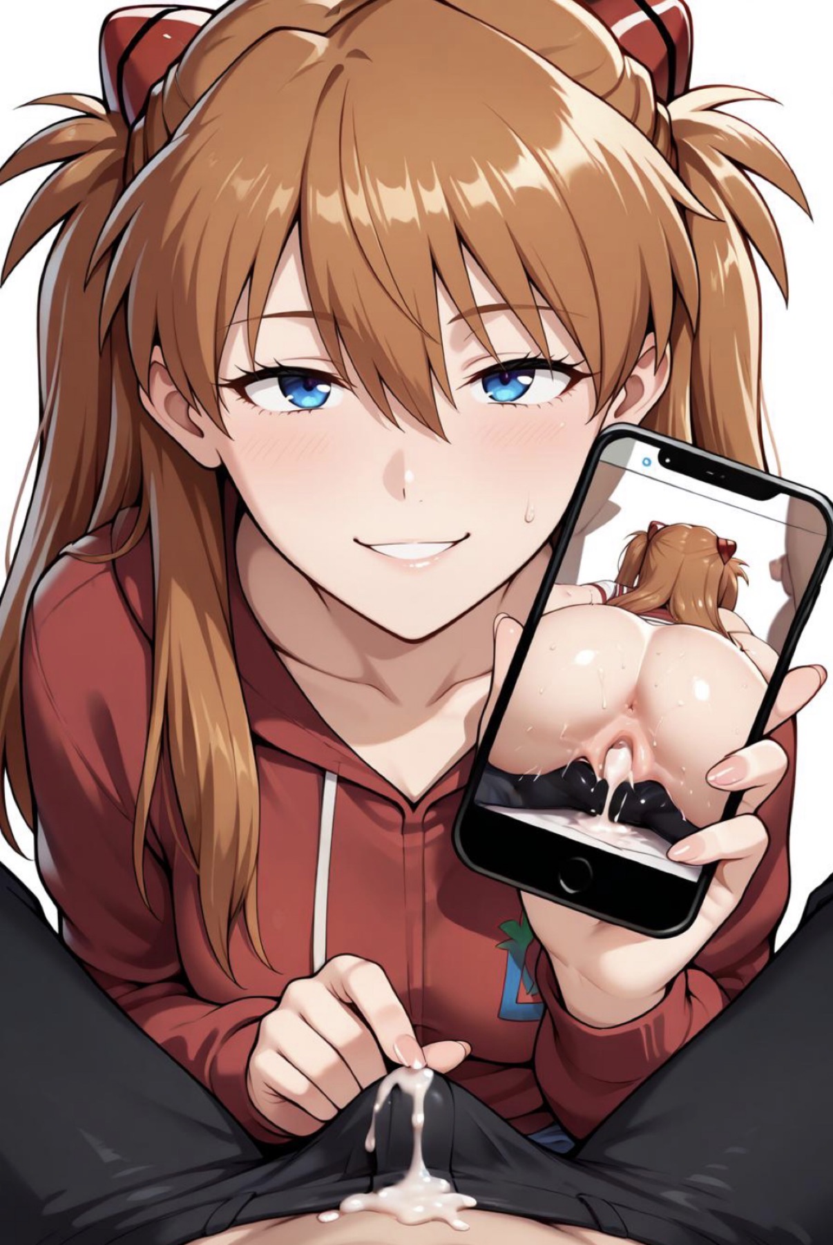 ai generated, anus, asuka langley sohryu, clothed female, clothed male, cum, cum in pants, cum in pussy, female, femdom, humiliation, male, neon genesis evangelion, porn, pornography, premature ejaculation, premature ejaculation shaming, pussy, tagme
