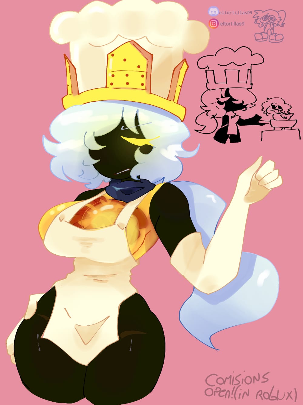 1eggs, 1girls, 1x1x1x1, apron, betrayed 1x1x1x1, big breasts, big thighs, black body, breasts, clothes, disgusted face, eltortillas (artist), eltortillas09, female, forsaken (roblox), roblox, roblox game, robloxian, rule 63, sexism, shedletsky, simple, simple background, tagme, thick thighs, thighs, white hair, yellow eyes