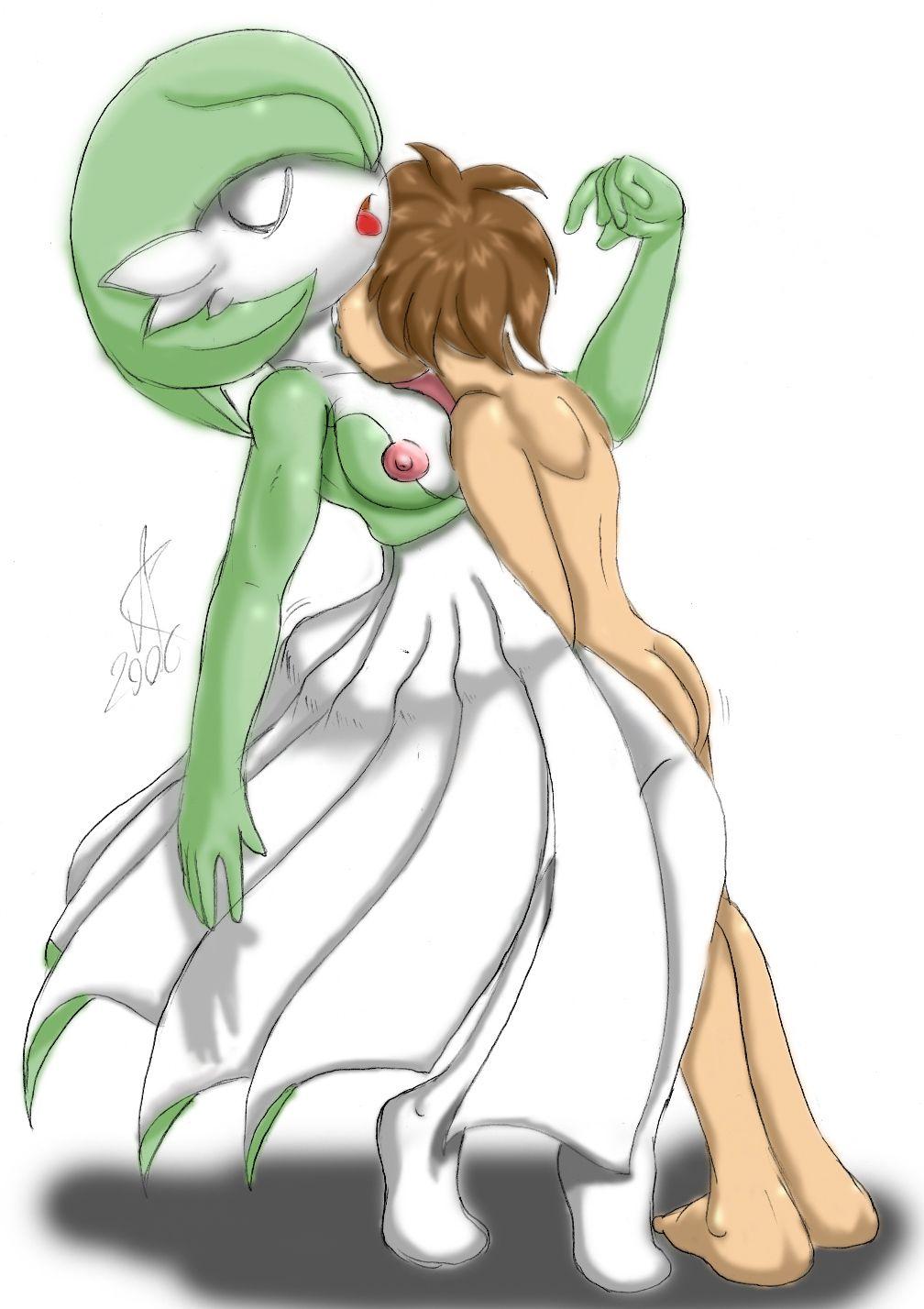 ass breasts color female gardevoir hope(n_forever) human interspecies male nintendo nipples nude pokémon_(species) pokemon pokemon_(species) pokemon_rse pokephilia side_view straight