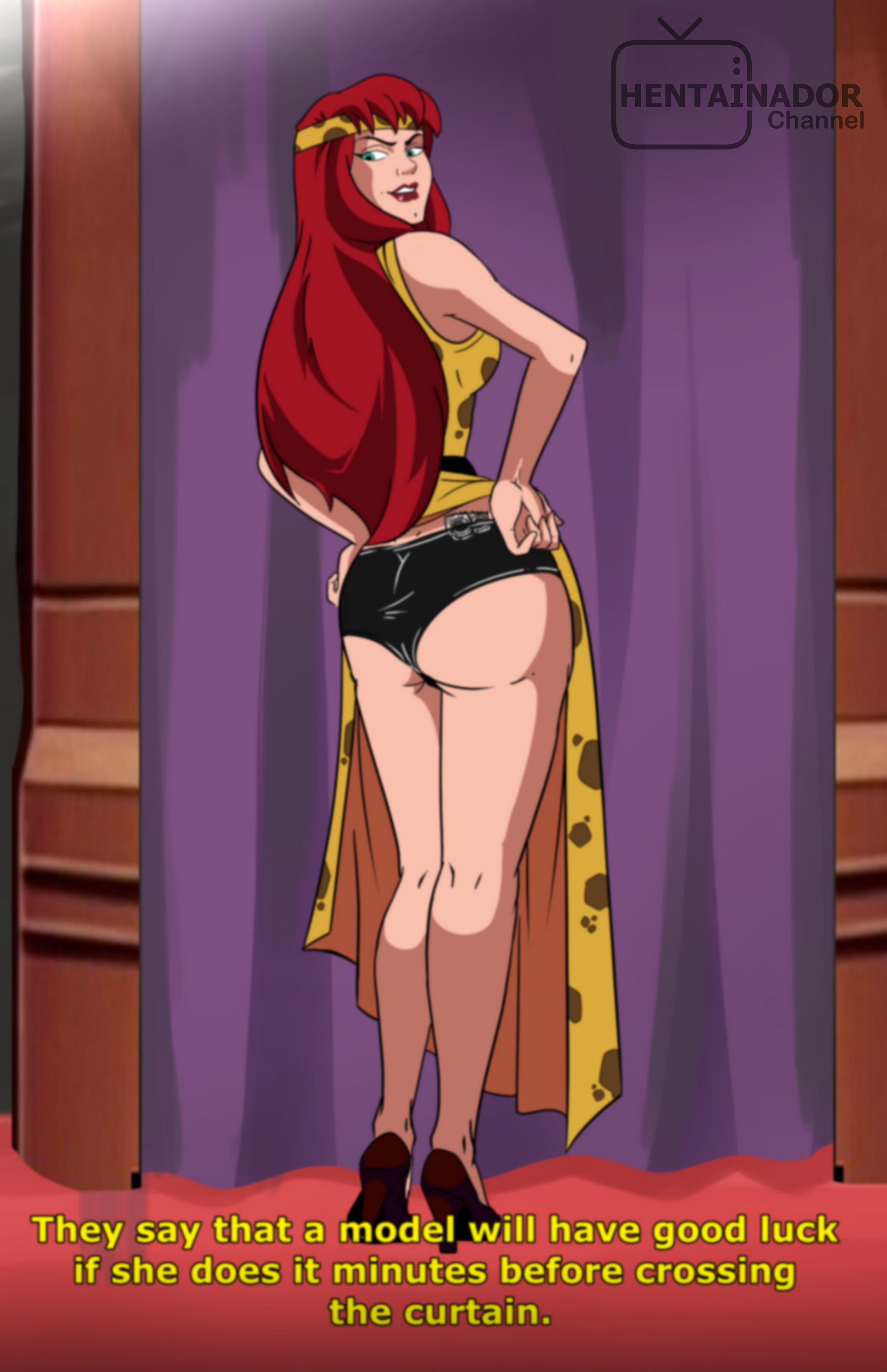 female, hentainador, marvel, marvel comics, mary jane watson, mary jane watson (spider-man: the animated series), red hair, red lips, red lipstick, spider-man (series), spider-man: the animated series