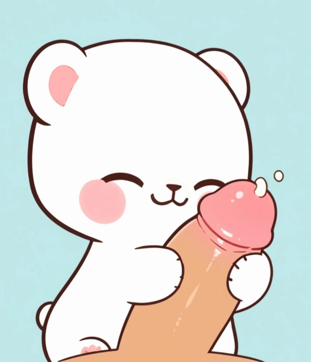 1boy 1girls 2d :3 adorable blush blush_stickers cute duo female genitals handjob hug human human_male humanoid living_plushie male male/female male_pov mammal milk_(milkmochabear) milkmochabear plushie plushophilia pov sex tagme teddy_bear ursid white_body