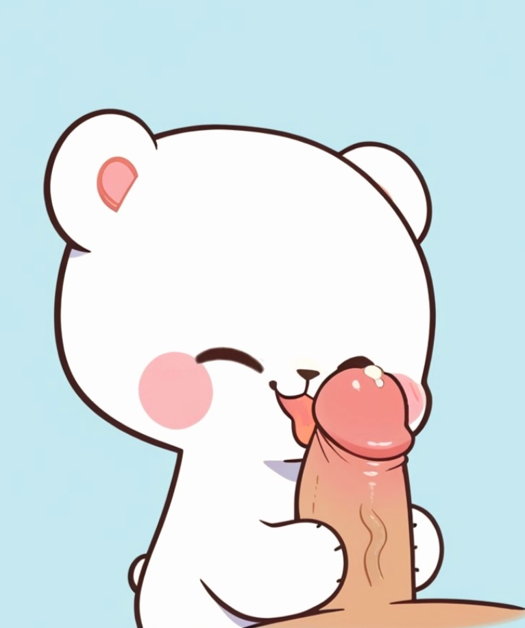 1boy 1girls 2d :3 adorable blush blush_stickers cute duo female genitals handjob hug human human_male humanoid living_plushie male male/female male_pov mammal milk_(milkmochabear) milkmochabear plushie plushophilia pov sex tagme teddy_bear ursid white_body