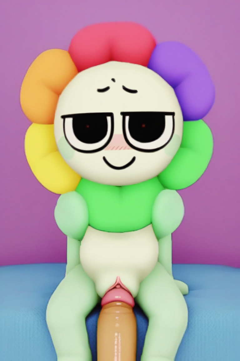 1cuntboy 2boys ai ai_assisted ai_generated all_fours anthro aphmau_(youtuber) bedroom big_penis black_eyes blush blush_stickers blushing caseoh cuntboy cuntboy_focus cuntboy_only dandy's_world dandy_(dandy's_world) flower_head gradient_background green_arms green_legs male male_focus male_only penis penis_in_pussy purple_background pussy pussy_juice red_pupils so_ugly spread_legs spreading_legs tagme white_body white_skin why_is_dandy_has_3_hands!?_lmao