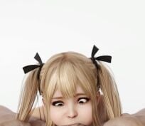 3d, batesz, blowjob, dead or alive, deepthroat, fellatio, female, hair grab, low res, lowres, marie rose, pov, tagme