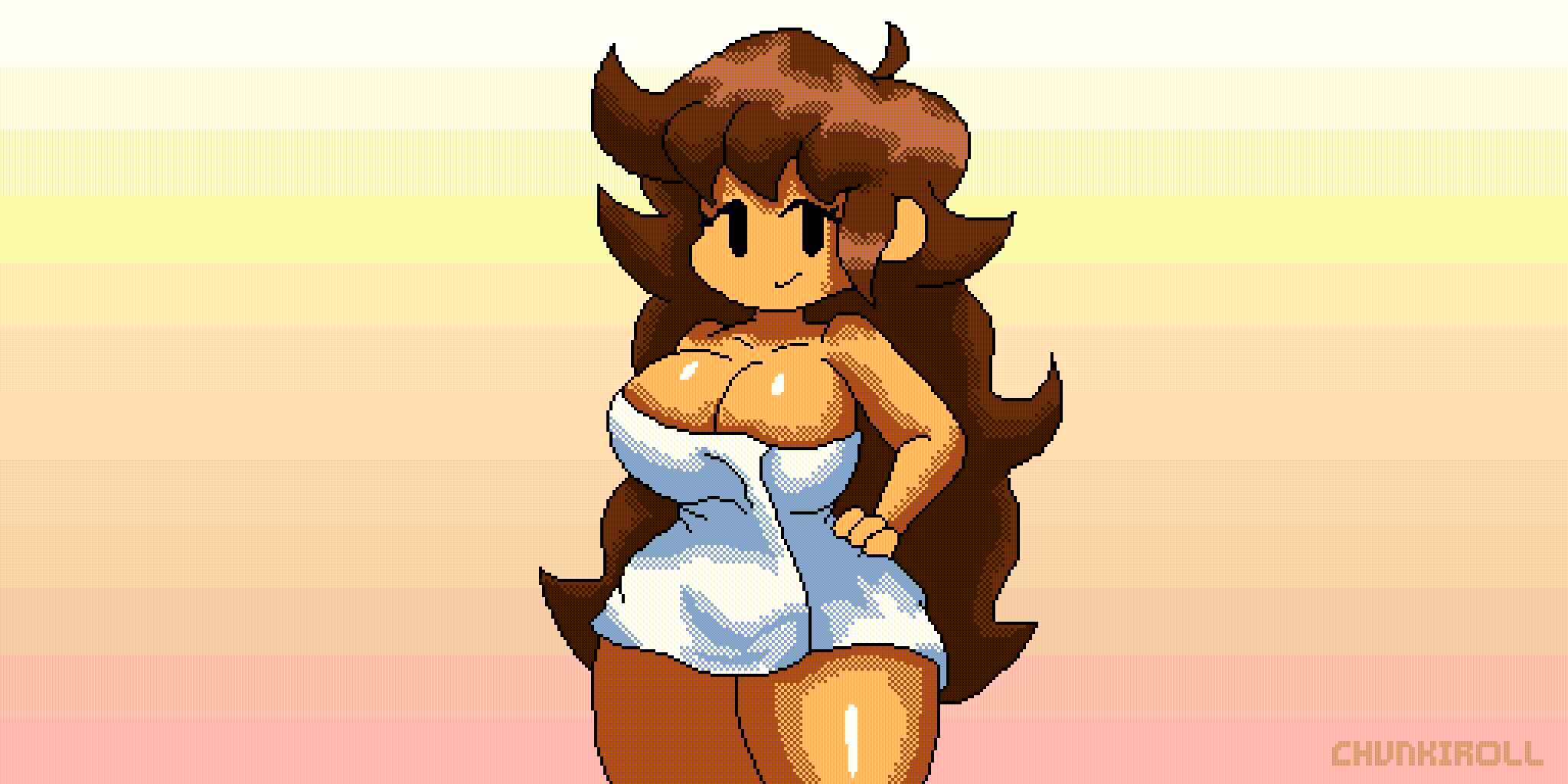 1girls, animated, animated gif, big breasts, boobs, breasts, brown hair, chunkiroll, completely nude, exposed body, exposed breasts, female, female focus, female only, friday night funkin, gif, girlfriend (friday night funkin), long hair, naked female, nude, nude female, pixel animation, solo, solo female, tagme, thighs, tits, uncensored