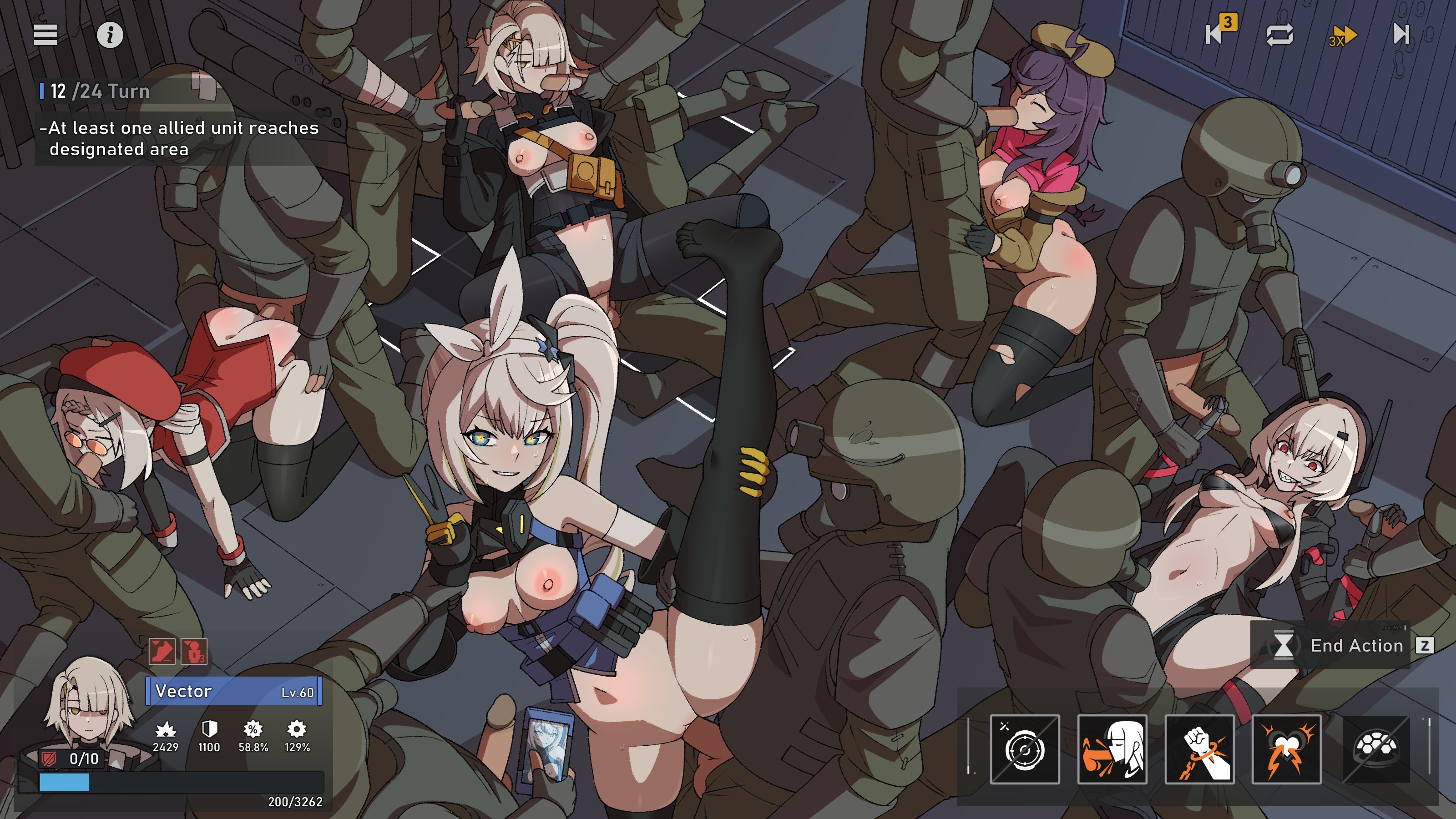 12boys, 5girls, all fours, alternate version at source, alternate version available, ass, beret, big breasts, blowjob, blue eyes, bottomless, breasts, breasts out, cellphone, closed eyes, clothing, crotchless, defeated, doggy style, doggystyle, double handjob, dress, dumb witch, fellatio, female, gameplay mechanics, gangbang, gangrape, girls' frontline, girls' frontline 2: exilium, gloves, grey hair, group, group sex, handjob, hat, ksenia (girls' frontline 2), large breasts, leg up, long hair, m4 sopmod ii (girls' frontline), male, mechanical arm, missionary position, mp5 (girls' frontline), multiple boys, multiple girls, nervous, nervous smile, nervous sweat, nipples, oral, oral sex, party wipe, penis, peri (girls' frontline 2), phone, purple hair, rape, recording, red eyes, reverse cowgirl position, sex, sharkry (girls' frontline 2), sharp teeth, shirt, shirt lift, short hair, side ponytail, smartphone, soppo (girls' frontline 2), spitroast, standing, standing on one leg, standing sex, standing split, stechkin (girls' frontline), sunglasses, sweat, sweatdrop, thighhighs, uncensored, v sign, vaginal, vaginal penetration, vaginal sex, varjagers (girls' frontline 2), vector (girls' frontline 2), vector (girls' frontline), yellow eyes