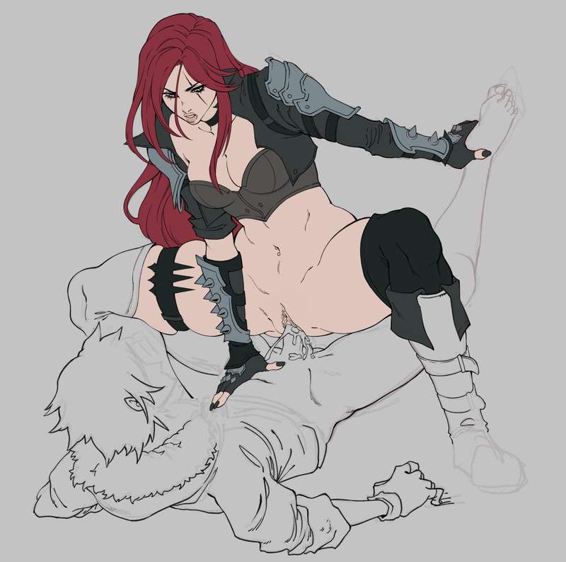 female, femdom, katarina du couteau, league of legends, tagme