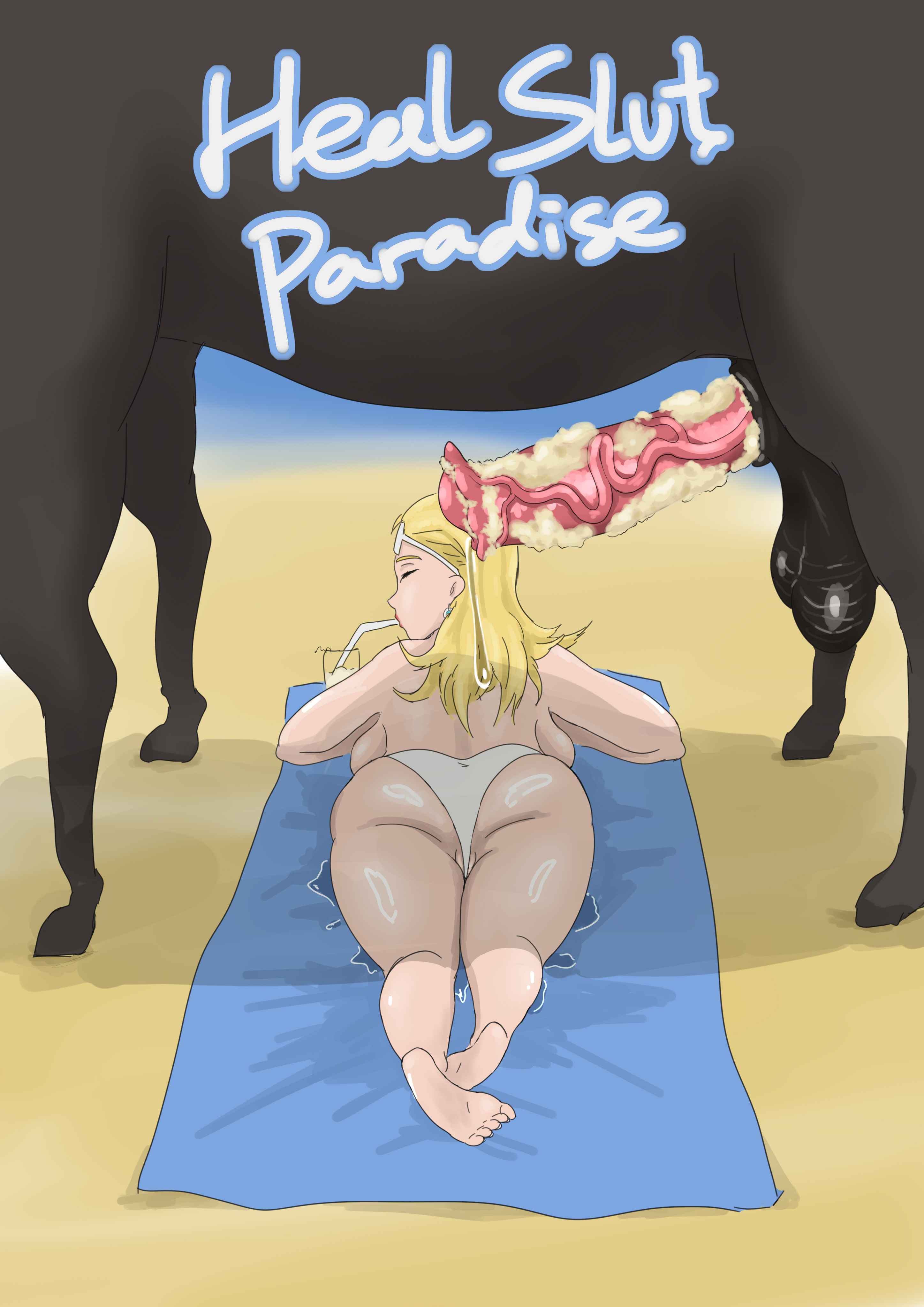 ass, beach, cheating, cheating wife, comic, comic cover, cucked by beast, cum, cum drinking, fantastic four, healslut, horse, horse penis, horsecock, horsecock on humanoid, invisible woman, invisible woman (azure shade), invisible woman (marvel rivals), marvel, marvel comics, marvel rivals, mature, naked, needletail, netorare, penis, smegma, stray pubic hair, sue richards, sue storm, zoophilia