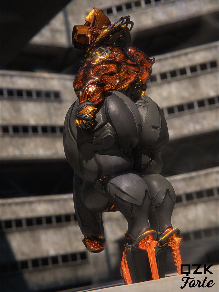 1boy, 3d, ass, big ass, big breasts, big penis, breasts, bubble ass, bubble butt, huge ass, huge breasts, huge cock, male, male only, penis, qzk forte, rhino (warframe), tagme, thick thighs, warframe, wide hips