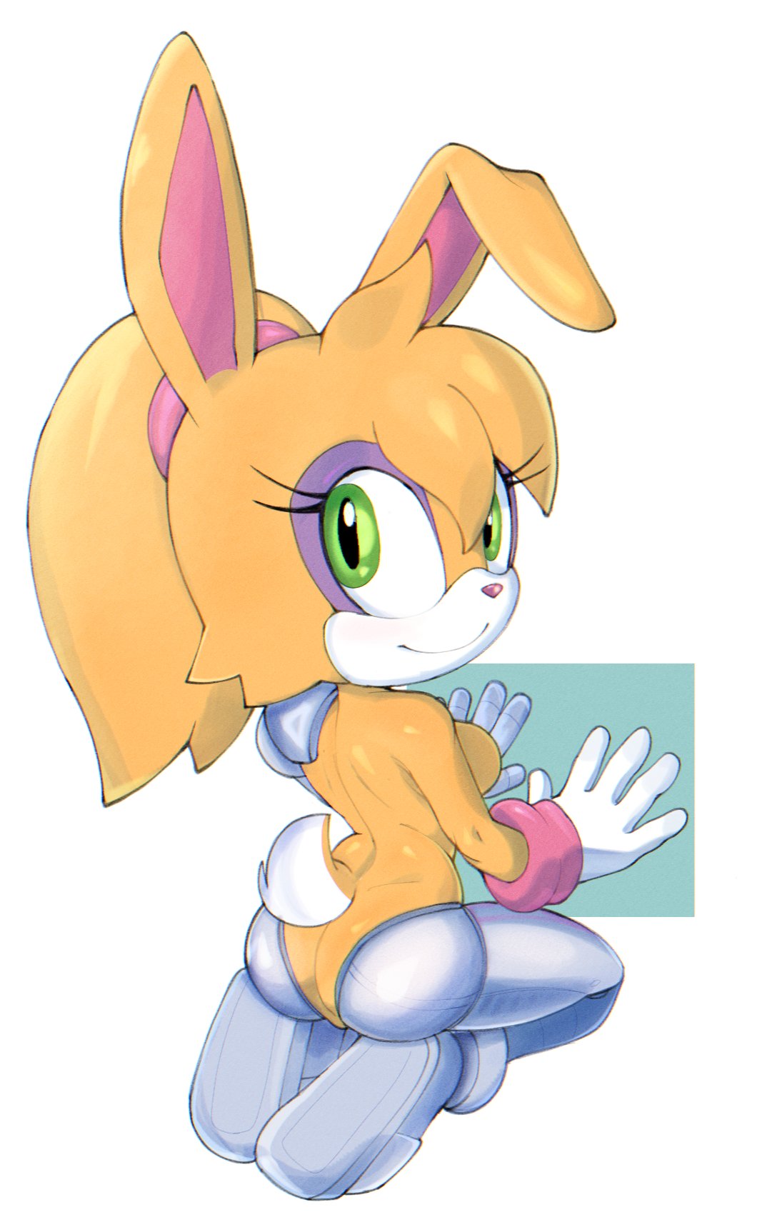 2025 anthro archie_comics ass breasts bunnie_rabbot colono cybernetic_arm cybernetic_leg cybernetic_limb cybernetics cyborg eyelashes eyeshadow female green_eyes hi_res lagomorph leporid looking_at_viewer machine makeup mammal nude one_ear_up ponytail rabbit scut_tail sega short_tail side_boob smile solo sonic_(series) sonic_the_hedgehog_(archie) sonic_the_hedgehog_(comics) sonic_the_hedgehog_(series) tail