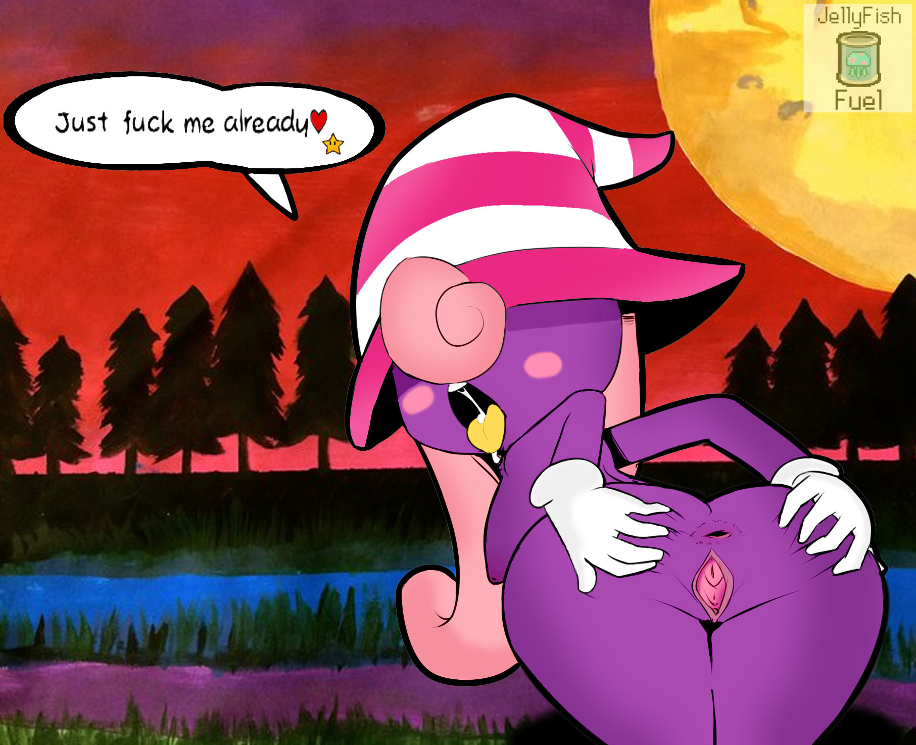 female, hearlesssoul, mario (series), nintendo, paper mario, paper mario: the thousand-year door, purple skin, pussy, spread anus, spread pussy, tagme, vivian (paper mario)