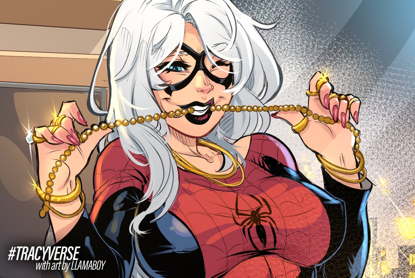 1girls, ass, big ass, big breasts, black cat (marvel), breasts, bust, busty, chest, curvaceous, curvy, curvy figure, digital media (artwork), felicia hardy, female, hips, hourglass figure, legs, llamaboy, marvel, marvel comics, mature, mature female, slim waist, spider-man (series), thick, thick hips, thick legs, thick thighs, thighs, tracyscops, tracyverse, voluptuous, waist, white hair, wide hips