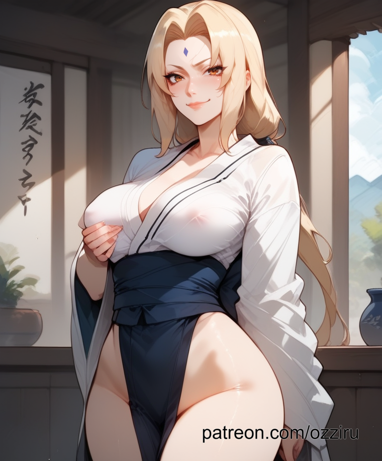 ai_generated anime female naruto naruto_(series) naruto_shippuden ozziru tsunade