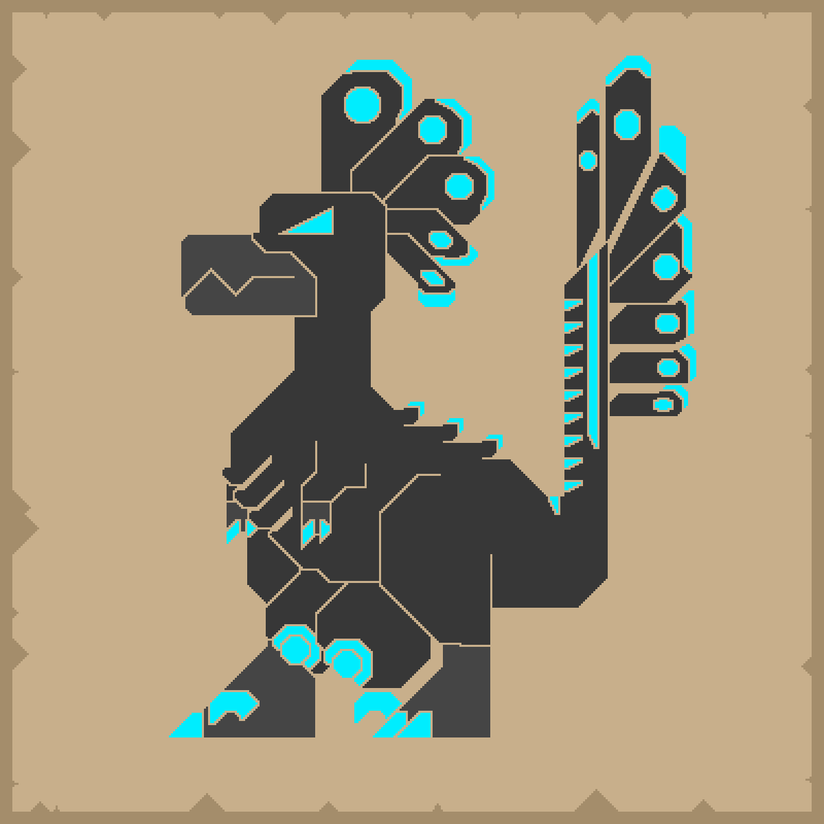 black_body blue_claws blue_eyes blue_eyes_female blue_nipples breasts claws crotch_breasts digital_media_(artwork) dinosaur dromaeosaurid feathered_dinosaur feathered_scalie feathers female female_feral feral grey_body hi_res lumina_(therealmessyroomguy1) nipples non-mammal_breasts non-mammal_nipples pixel_(artwork) prehistoric_species reptile scalie sickle_claw solo teats therealmessyroomguy1 theropod toe_claws udders