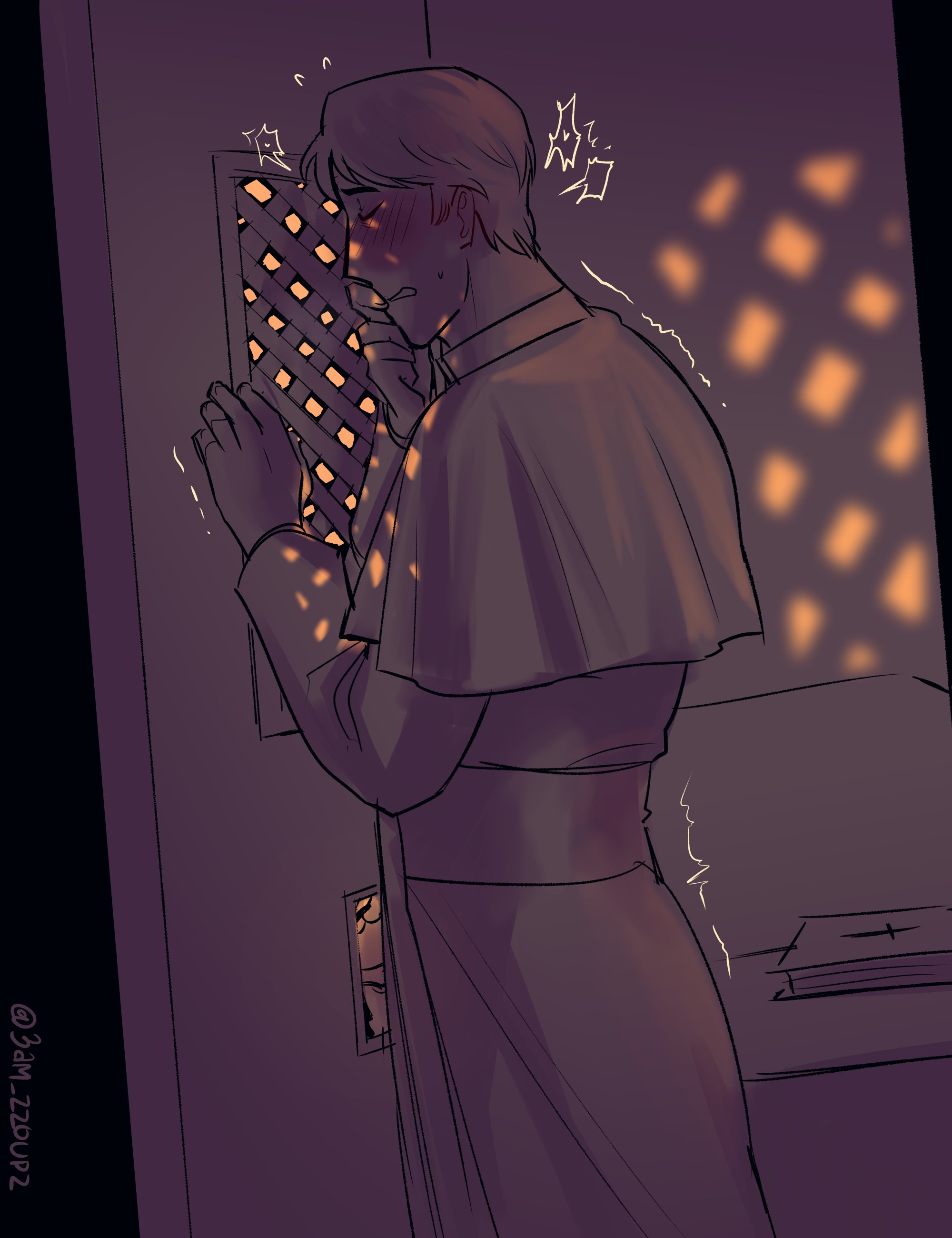 confessional, faith the unholy trinity, father john ward, gary miller, gay sex, glory hole, male, oral sex, priest, yaoi, zzoupz