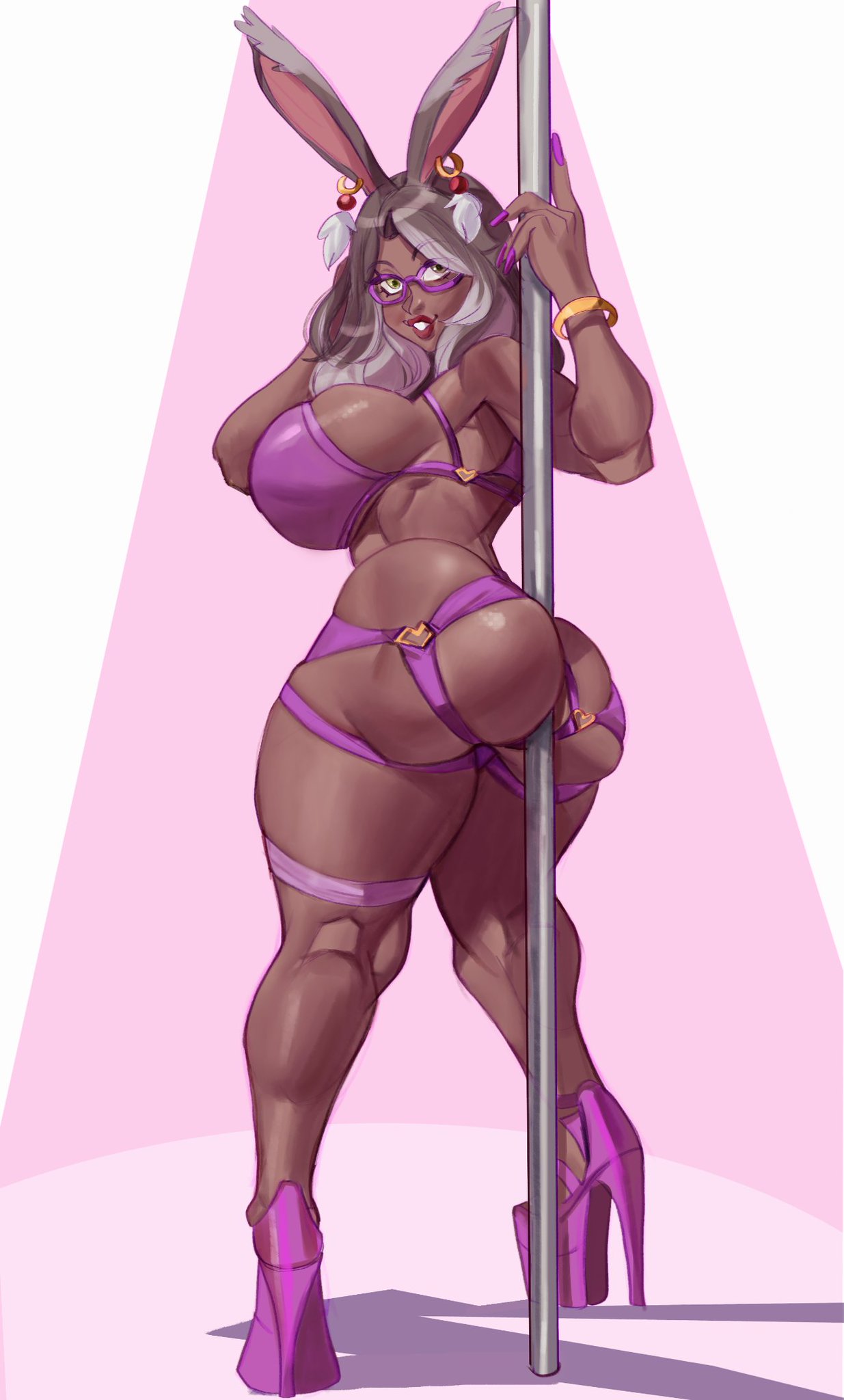 1girls, ass, big ass, big breasts, big thighs, breasts, brown body, brown skin, brown-skinned female, bursting breasts, curvaceous, curvy, curvy figure, dark skin, dark-skinned female, digital media (artwork), dlusional, female, final fantasy, final fantasy xiv, hips, huge ass, huge thighs, large ass, large thighs, legs, mature, mature female, platform heels, round breasts, square enix, thick, thick hips, thick legs, thick thighs, thighs, valentyne etherin, viera, voluptuous, voluptuous female, waist, wide hips, wide thighs
